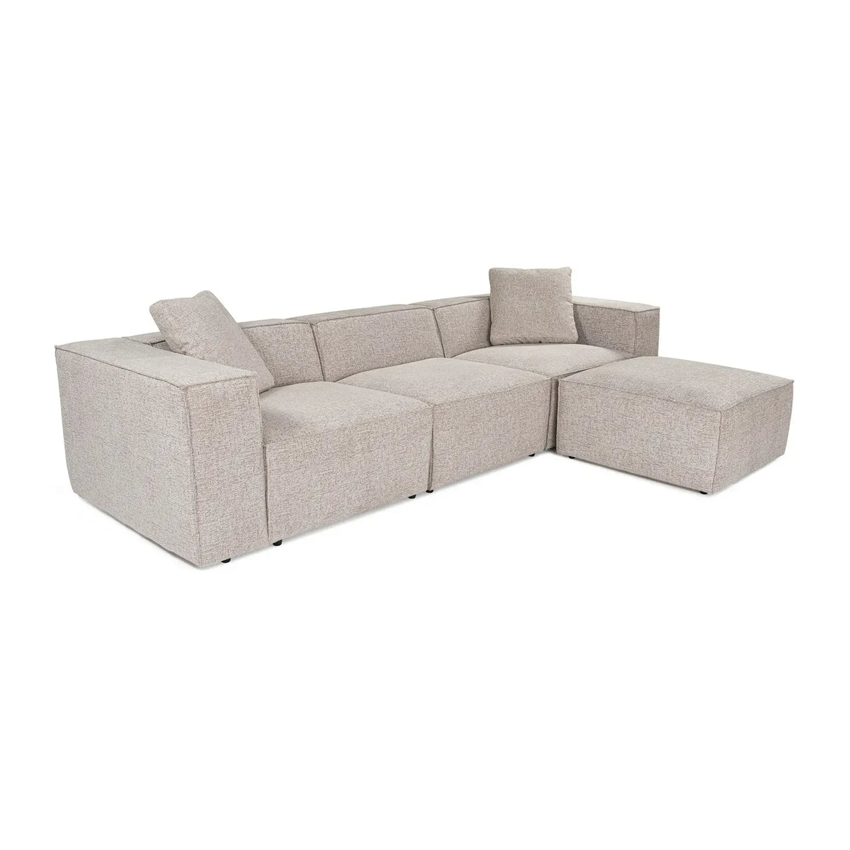 Lora Ecksofa aus Leinen, Rechte Seite, 303x193 cm - ZEN ZONE Furniture