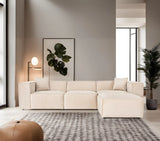 Lora Ecksofa aus Leinen, Rechte Seite, in Creme, 303x193 cm von Atelier Del Sofa – Bild 1
