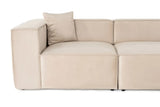 Lora Ecksofa aus Leinen, Rechte Seite, in Creme, 303x193 cm von Atelier Del Sofa – Bild 10