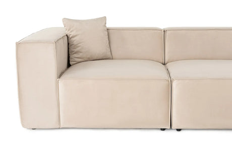 Lora Ecksofa aus Leinen, Rechte Seite, in Creme, 303x193 cm von Atelier Del Sofa – Bild 10