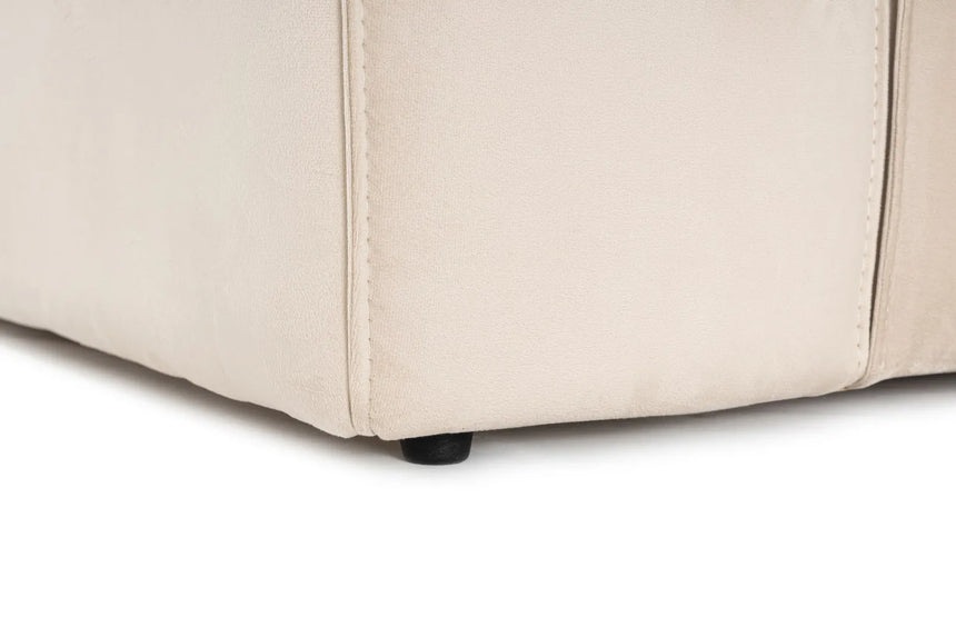 Lora Ecksofa aus Leinen, Rechte Seite, in Creme, 303x193 cm von Atelier Del Sofa – Bild 12