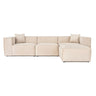 Lora Ecksofa aus Leinen, Rechte Seite, 303x193 cm - ZEN ZONE Furniture