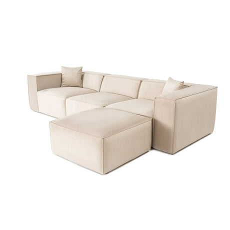 Lora Ecksofa aus Leinen, Rechte Seite, 303x193 cm - ZEN ZONE Furniture