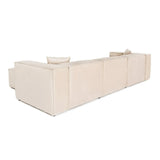 Lora Ecksofa aus Leinen, Rechte Seite, 303x193 cm - ZEN ZONE Furniture