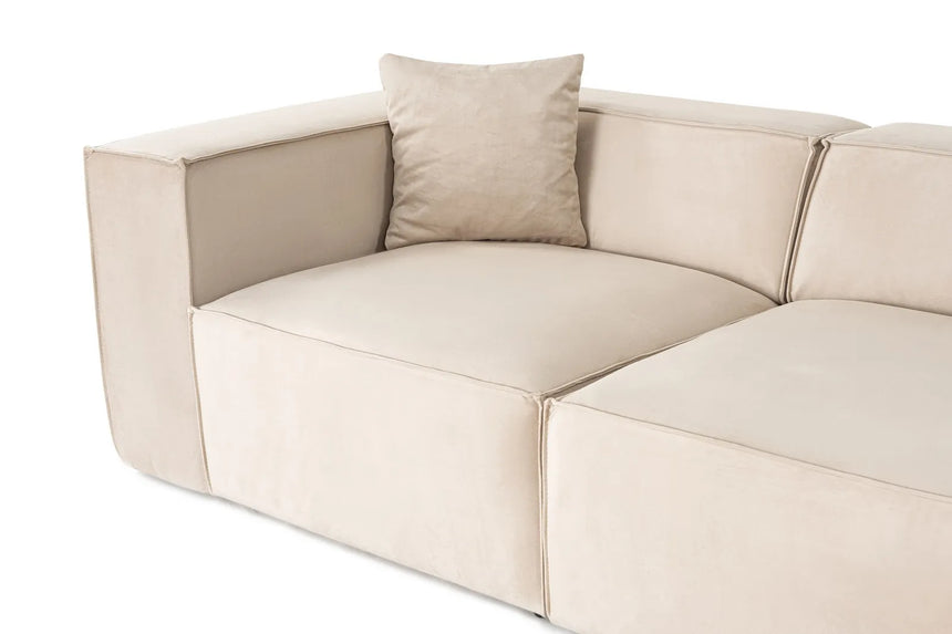 Lora Ecksofa aus Leinen, Rechte Seite, in Creme, 303x193 cm von Atelier Del Sofa – Bild 9