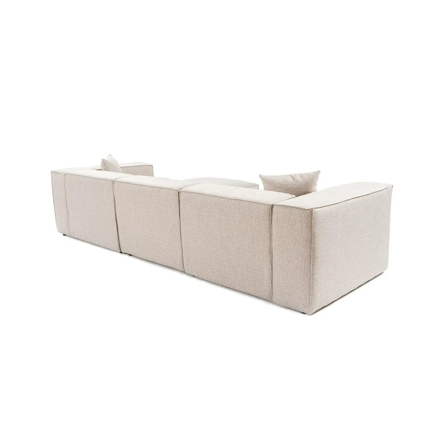 Lora Ecksofa aus Leinen, Rechte Seite, 303x193 cm - ZEN ZONE Furniture