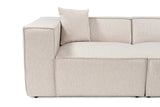 Lora Ecksofa aus Leinen, Rechte Seite, in Hellbraun, 303x193 cm von Atelier Del Sofa – Bild 11