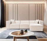 Lora Ecksofa aus Leinen, Rechte Seite, in Hellbraun, 303x193 cm von Atelier Del Sofa – Bild 3