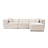 Lora Ecksofa aus Leinen, Rechte Seite, 303x193 cm - ZEN ZONE Furniture
