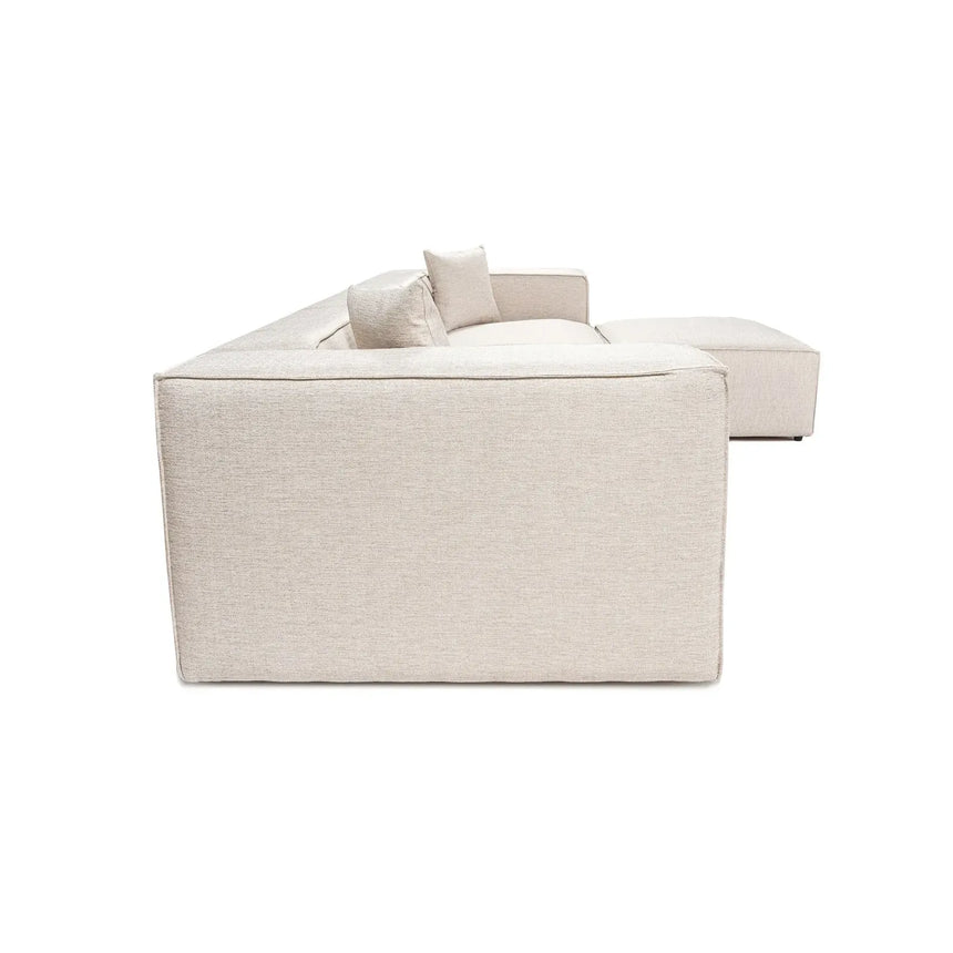 Lora Ecksofa aus Leinen, Rechte Seite, 303x193 cm - ZEN ZONE Furniture
