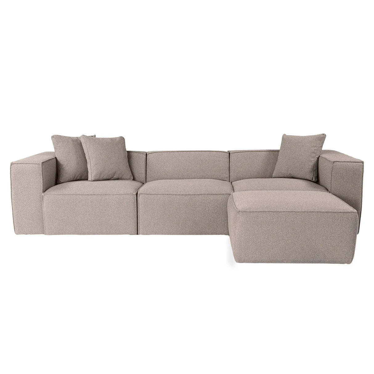 Lora Ecksofa aus Leinen, Rechte Seite, 303x193 cm - ZEN ZONE Furniture