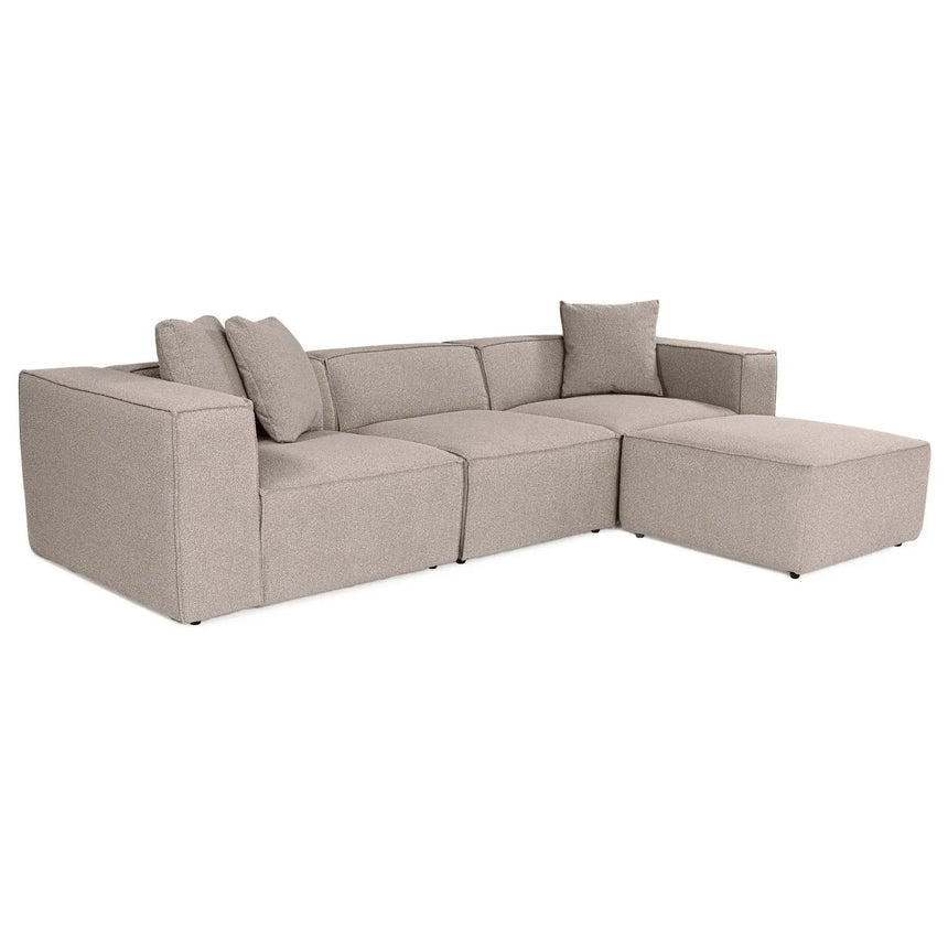 Lora Ecksofa aus Leinen, Rechte Seite, 303x193 cm - ZEN ZONE Furniture