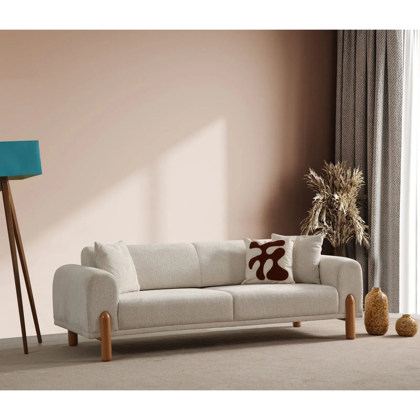 Lyke 3-Sitzer Schlafsofa in Creme, 228x88 cm von Atelier Del Sofa – Bild 1