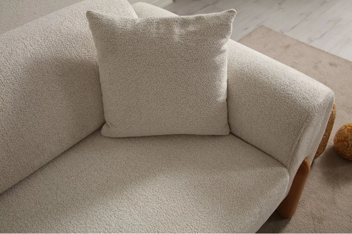 Lyke 3-Sitzer Schlafsofa in Creme, 228x88 cm von Atelier Del Sofa – Bild 7