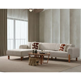 Lyke Eckschlafsofa, Linke Seite, in Creme, 290x180 cm von Atelier Del Sofa – Bild 1