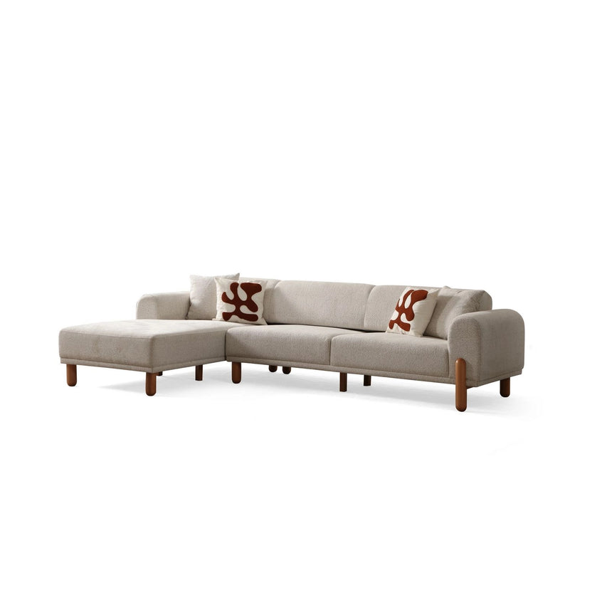 Lyke Eckschlafsofa, Linke Seite, in Creme, 290x180 cm von Atelier Del Sofa – Bild 11