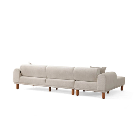 Lyke Eckschlafsofa, Linke Seite, in Creme, 290x180 cm von Atelier Del Sofa – Bild 13