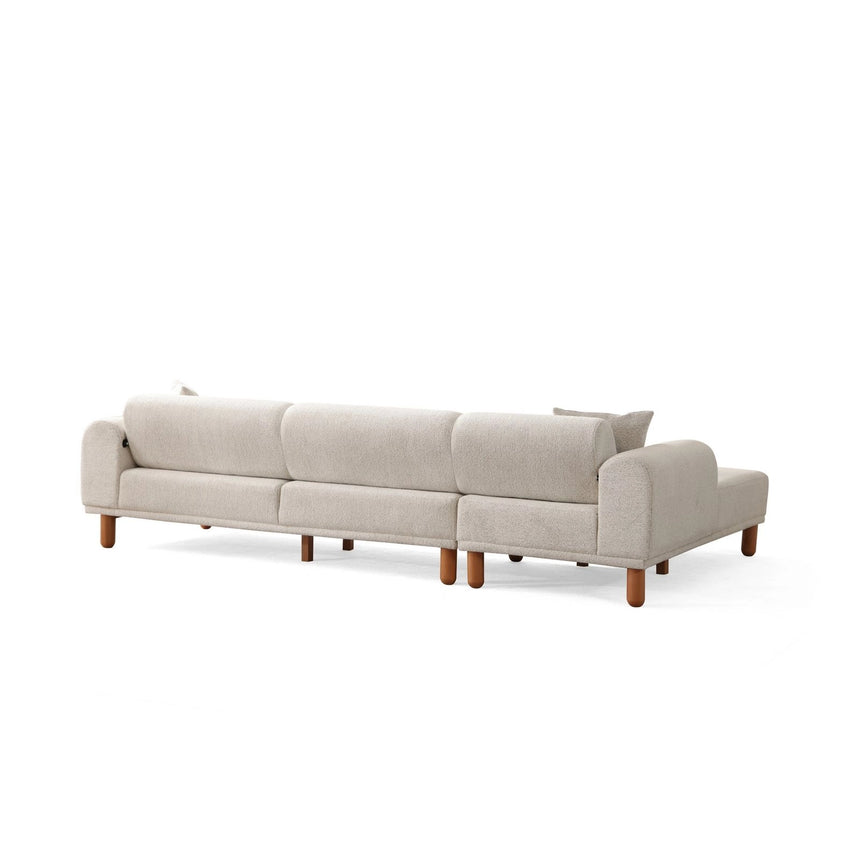 Lyke Eckschlafsofa, Linke Seite, in Creme, 290x180 cm von Atelier Del Sofa – Bild 13