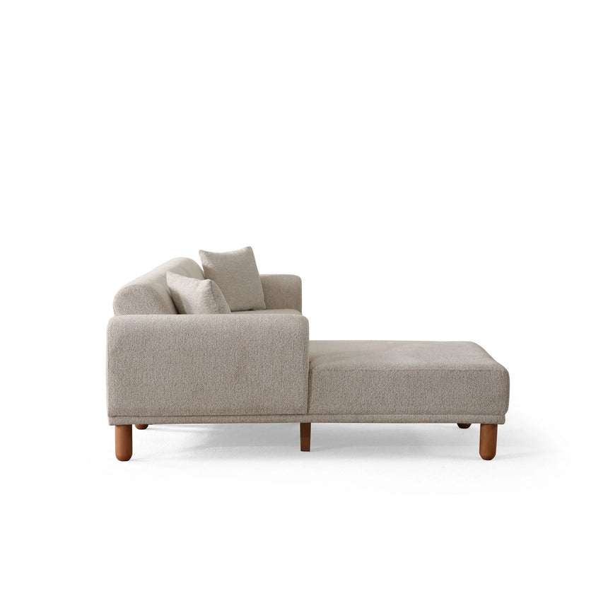 Lyke Eckschlafsofa, Linke Seite, in Creme, 290x180 cm von Atelier Del Sofa – Bild 14