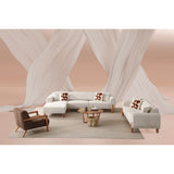 Lyke Eckschlafsofa, Linke Seite, in Creme, 290x180 cm von Atelier Del Sofa – Bild 4