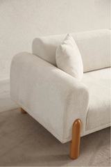 Lyke Eckschlafsofa, Linke Seite, in Creme, 290x180 cm von Atelier Del Sofa – Bild 5