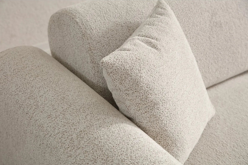 Lyke Eckschlafsofa, Linke Seite, in Creme, 290x180 cm von Atelier Del Sofa – Bild 7