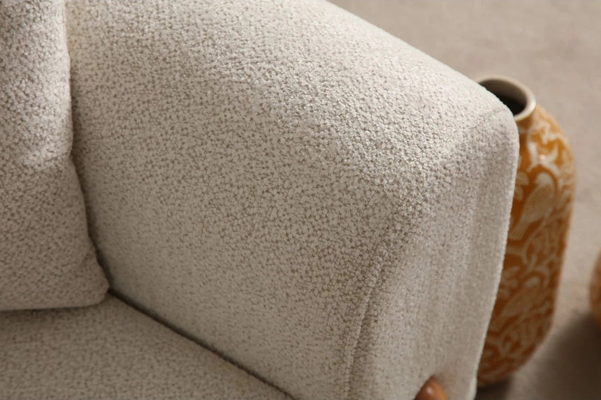 Lyke Eckschlafsofa, Linke Seite, in Creme, 290x180 cm von Atelier Del Sofa – Bild 9