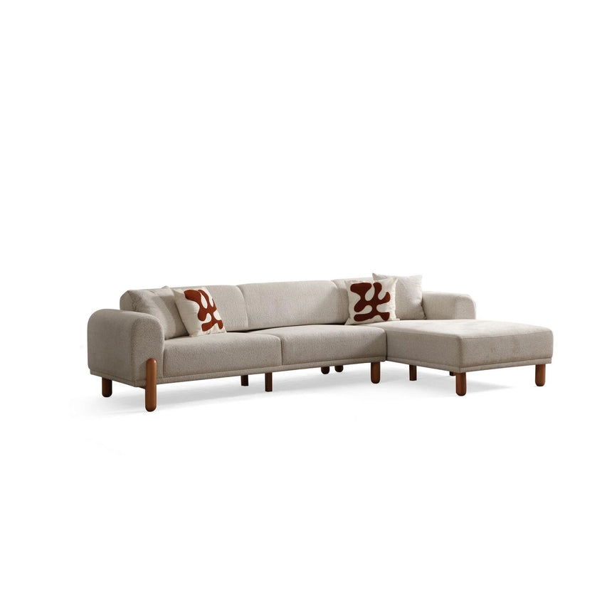 Lyke Eckschlafsofa, Rechte Seite, in Creme, 290x180 cm von Atelier Del Sofa – Bild 10