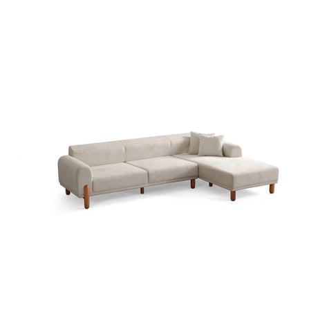 Lyke Eckschlafsofa, Rechte Seite, in Creme, 290x180 cm von Atelier Del Sofa – Bild 11