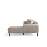 Lyke Eckschlafsofa, Rechte Seite, in Creme, 290x180 cm von Atelier Del Sofa – Bild 13