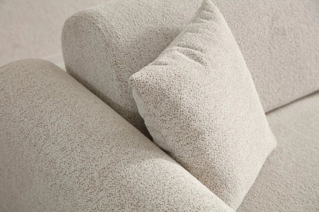Lyke Eckschlafsofa, Rechte Seite, in Creme, 290x180 cm von Atelier Del Sofa – Bild 9