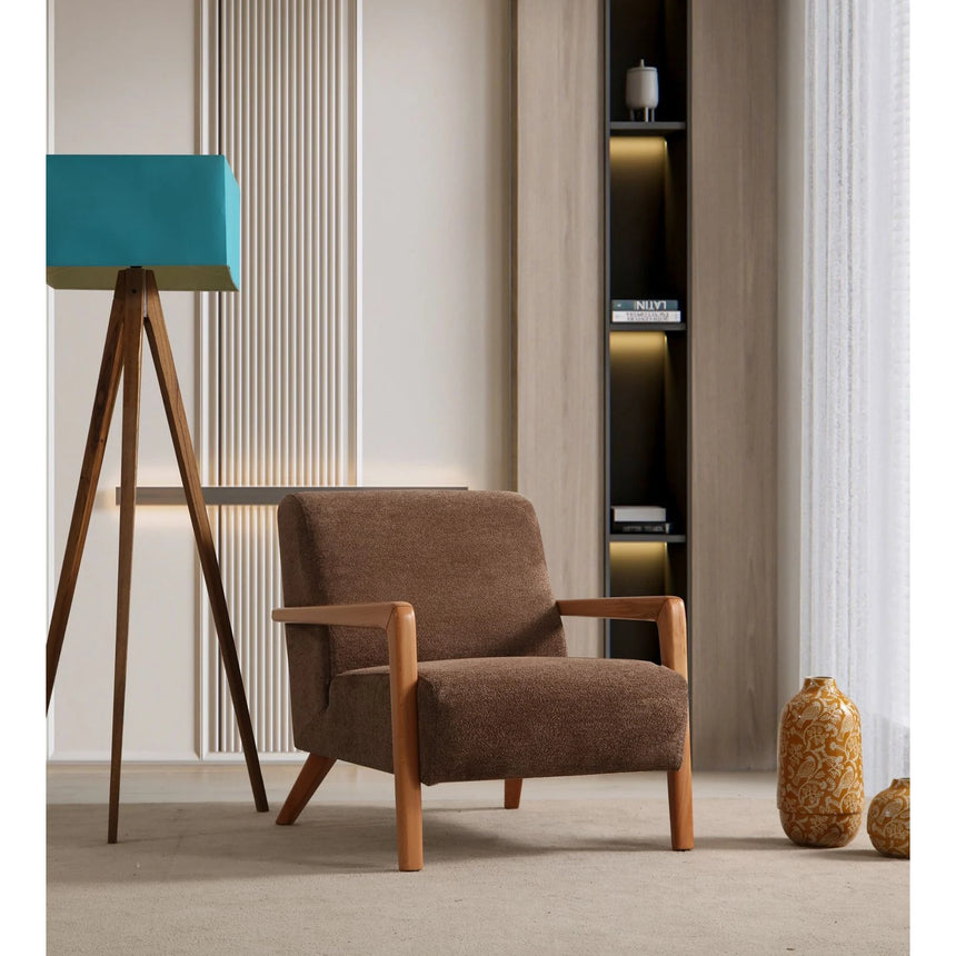 Lyke Sessel in Braun, 92x80 cm von Atelier Del Sofa – Bild 1