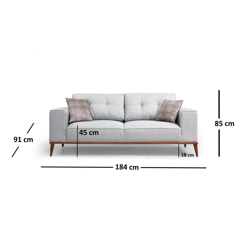 Montana 2-Sitzer Schlafsofa in Grau, 184x91 cm von Atelier Del Sofa – Bild 5