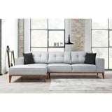 Montana Eckschlafsofa, Linke Seite, in Hellgrau, 288x160 cm von Atelier Del Sofa – Bild 1