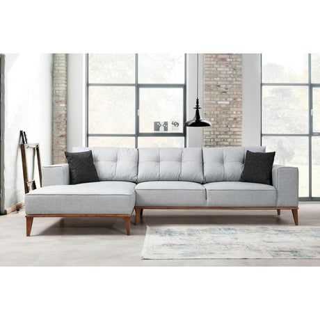 Montana Eckschlafsofa, Linke Seite, in Hellgrau, 288x160 cm von Atelier Del Sofa – Bild 1