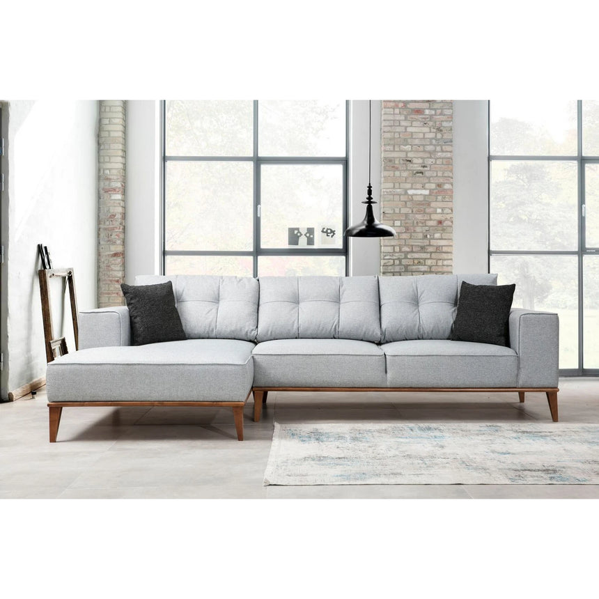 Montana Eckschlafsofa, Linke Seite, in Hellgrau, 288x160 cm von Atelier Del Sofa – Bild 1