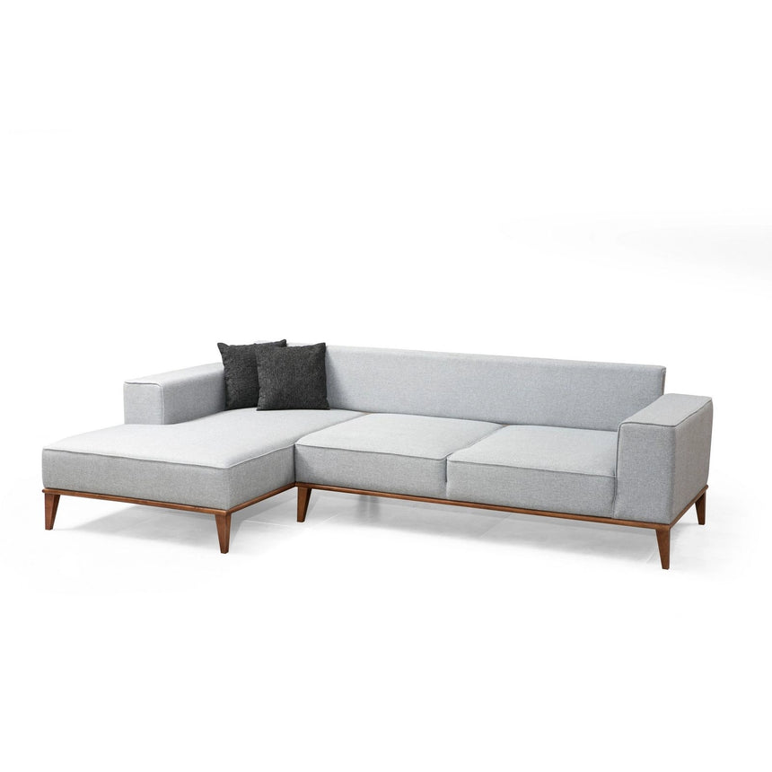 Montana Eckschlafsofa, Linke Seite, in Hellgrau, 288x160 cm von Atelier Del Sofa – Bild 2