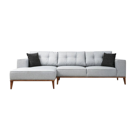 Montana Eckschlafsofa, Linke Seite, in Hellgrau, 288x160 cm von Atelier Del Sofa – Bild 4