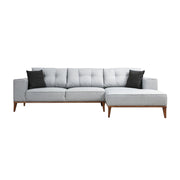Montana Eckschlafsofa, Rechte Seite, in Hellgrau, 288x160 cm von Atelier Del Sofa – Bild 4