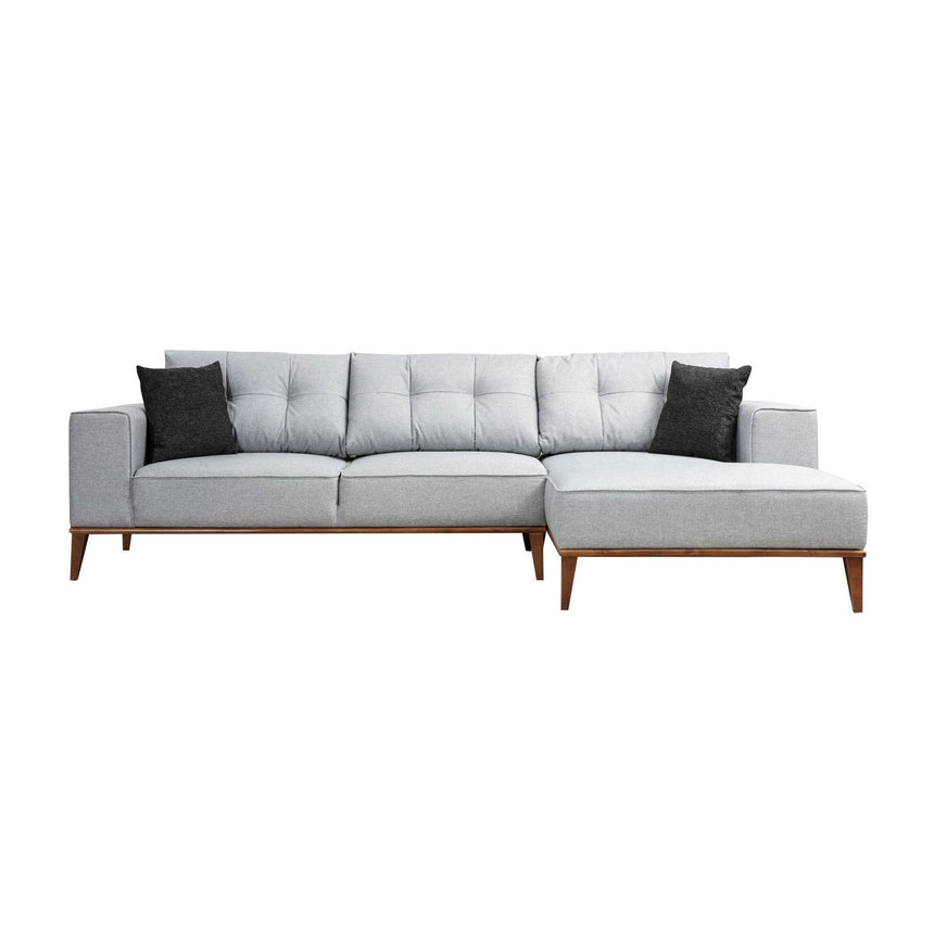 Montana Eckschlafsofa, Rechte Seite, in Hellgrau, 288x160 cm von Atelier Del Sofa – Bild 4