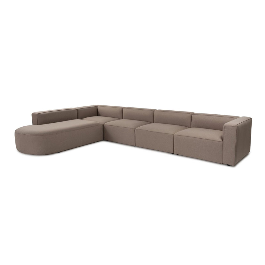 Mora Ecksofa, Linke Seite, in Hellbraun, 320x235 cm von Atelier Del Sofa – Bild 4