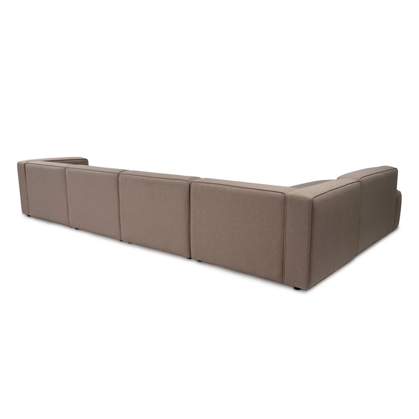 Mora Ecksofa, Linke Seite, in Hellbraun, 320x235 cm von Atelier Del Sofa – Bild 7