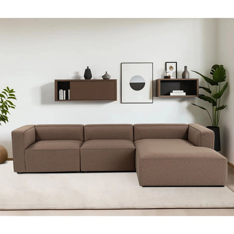 Mora XL Ecksofa, Rechte Seite, in Braun, 320x235 cm von Atelier Del Sofa – Bild 1