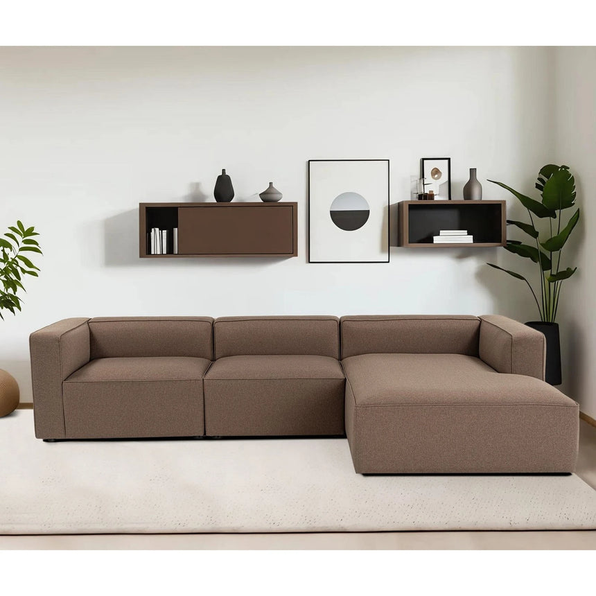 Mora XL Ecksofa, Rechte Seite, in Braun, 320x235 cm von Atelier Del Sofa – Bild 1