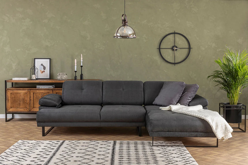 Mustang Ecksofa, Rechte Seite, in Anthrazit, 274x174 cm von Atelier Del Sofa – Bild 1
