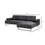 Mustang Ecksofa, Rechte Seite, 274x174 cm - ZEN ZONE Furniture