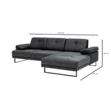 Mustang Ecksofa, Rechte Seite, 314x174 cm - ZEN ZONE Furniture