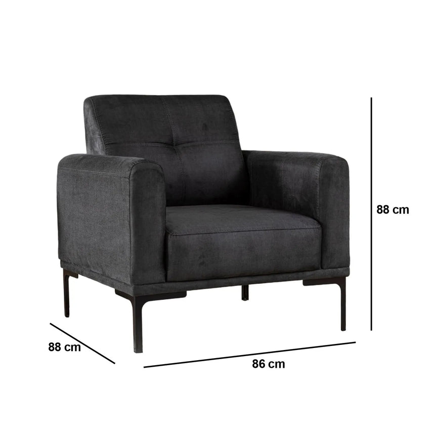 Mustang Sessel, 88x88 cm von Atelier Del Sofa – Bild 6