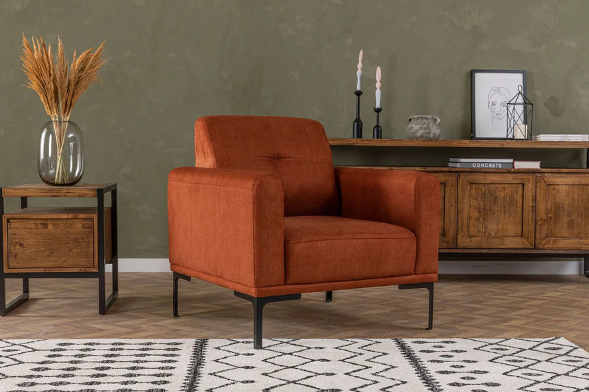Mustang Sessel in Orange, 88x88 cm von Atelier Del Sofa – Bild 1
