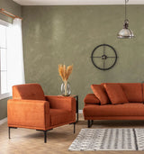 Mustang Sessel in Orange, 88x88 cm von Atelier Del Sofa – Bild 3
